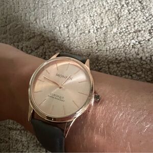 Rose gold and gray Monroe watch. Worn a couple times in good condition